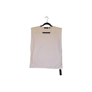 Blank NYC White Might Be Right Cotton‎ Muscle Tank Top Tee Tops Size Small NWT